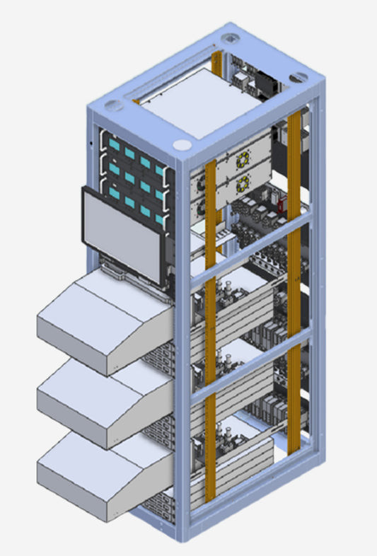 High Power Fiber Coupled Package Burn In Rack